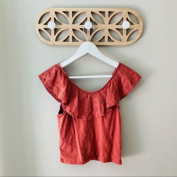 American Eagle Crop Tank Top Rust Sz XS - Picture 5 of 8